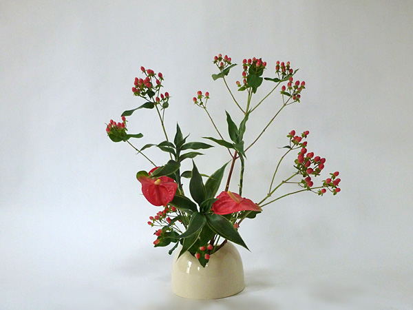 2014年9月3日水曜日、福島県郡山市・菅野草苑（かんのそうえん）教室で学ぶ石本草佳さんの作品