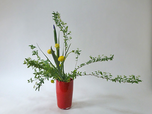 2015年4月7日火曜日、福島県郡山市・菅野草苑（かんのそうえん）教室で学ぶ秋元寛子さんの作品