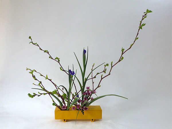 2015年4月1日水曜日、福島県郡山市・菅野草苑（かんのそうえん）教室で学ぶ本間草葵さんの作品