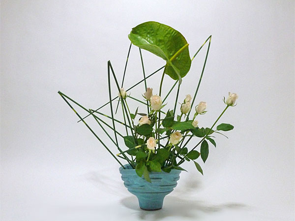 2015年8月11日火曜日、福島県郡山市・菅野草苑（かんのそうえん）教室で学ぶ遠山ハツ子さんの作品