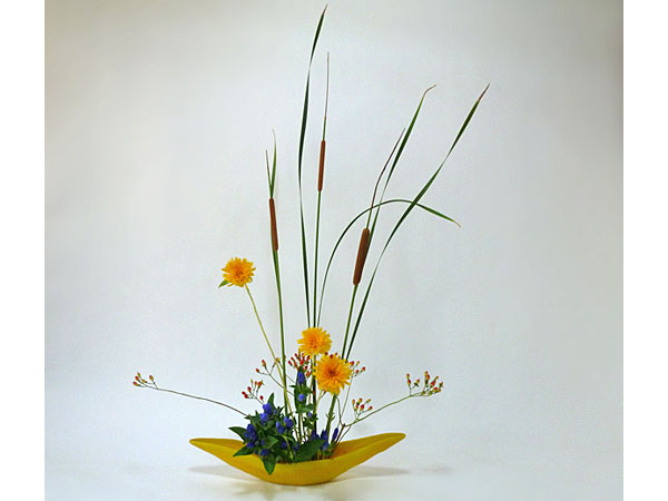 2015年8月4日火曜日、福島県郡山市・菅野草苑（かんのそうえん）教室で学ぶ秋元かなえさんの作品