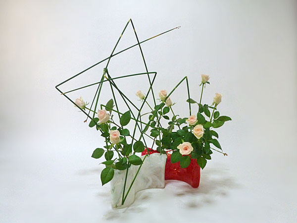 2015年8月10日月曜日、福島県郡山市・菅野草苑（かんのそうえん）教室で学ぶ石本草佳さんの作品