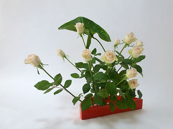 2015年8月5日水曜日、福島県郡山市・菅野草苑（かんのそうえん）教室で学ぶ本間草葵さんの作品