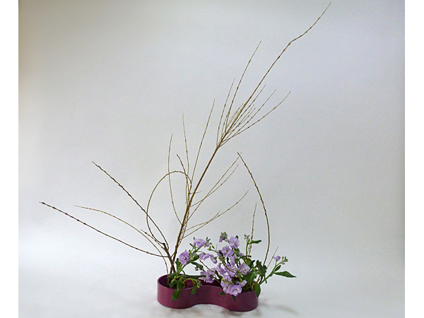 2015年12月8日火曜日、福島県郡山市・菅野草苑（かんのそうえん）教室で学ぶ本間草葵さんの作品