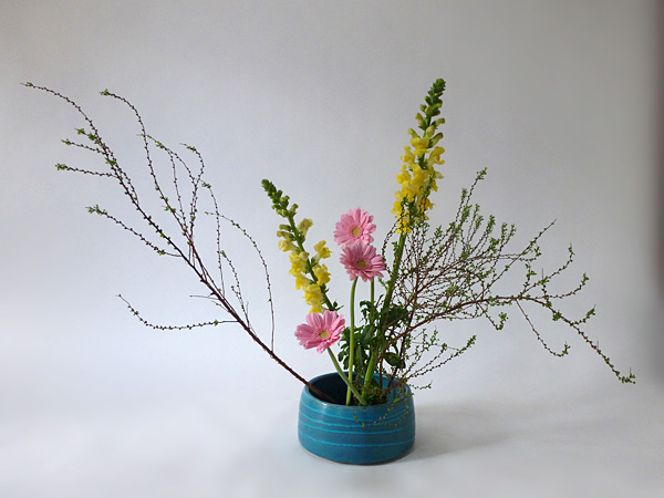 2015年2月16日月曜日、福島県郡山市・菅野草苑（かんのそうえん）教室で学ぶ秋元寛子さんの作品