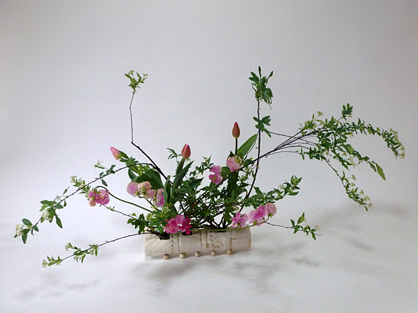 2015年2月13日金曜日、福島県郡山市・菅野草苑（かんのそうえん）教室で学ぶ菅野草苑さんの作品