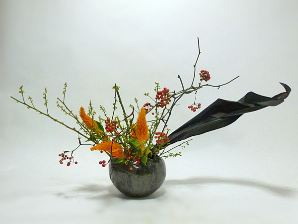 2015年1月23日金曜日、福島県郡山市・菅野草苑（かんのそうえん）教室で学ぶ根本流延（和良）さんの作品