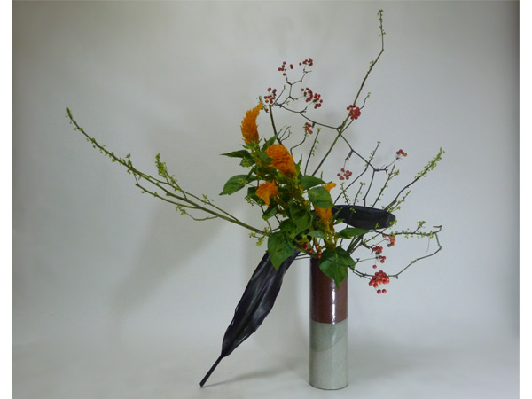 2015年1月22日木曜日、福島県郡山市・菅野草苑（かんのそうえん）教室で学ぶ石本草佳さんの作品