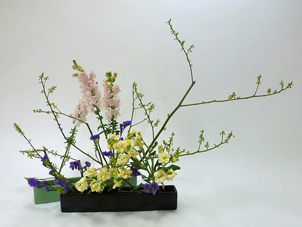 2015年1月20日火曜日、福島県郡山市・菅野草苑（かんのそうえん）教室で学ぶ本間草葵さんの作品