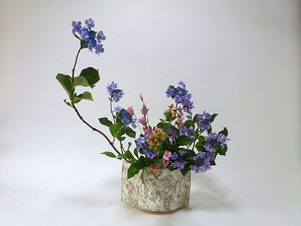 2015年7月29日水曜日、福島県郡山市・菅野草苑（かんのそうえん）教室で学ぶ遠山ハツ子さんの作品