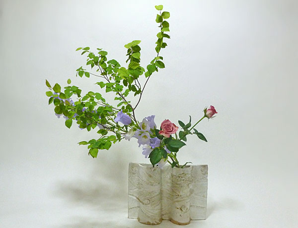 2015年7月1日水曜日、福島県郡山市・菅野草苑（かんのそうえん）教室で学ぶ大河原喜恵さんの作品