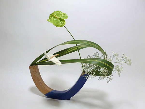 2015年7月22日水曜日、福島県郡山市・菅野草苑（かんのそうえん）教室で学ぶ大河原喜恵さんの作品