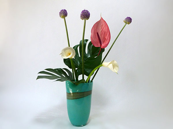 2015年6月9日火曜日、福島県郡山市・菅野草苑（かんのそうえん）教室で学ぶ本間草葵さんの作品