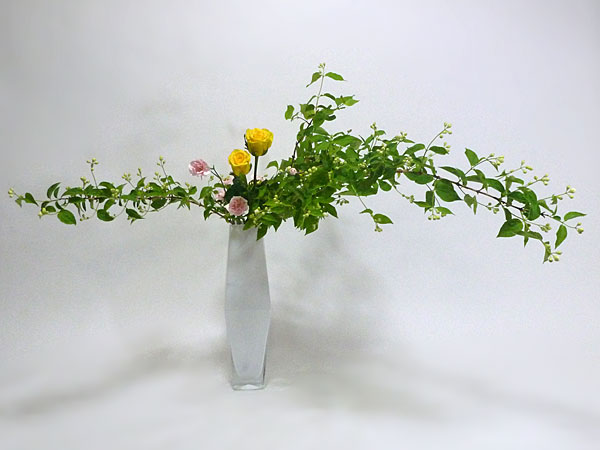 2015年6月16日火曜日、福島県郡山市・菅野草苑（かんのそうえん）教室で学ぶ谷村滋穂さんの作品