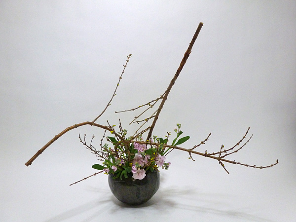 2015年3月19日木曜日、福島県郡山市・菅野草苑（かんのそうえん）教室で学ぶ根本流苑さんの作品