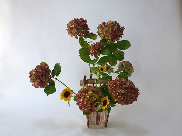 2015年9月21日月曜日、福島県郡山市・菅野草苑（かんのそうえん）教室で学ぶ本間草葵さんの作品