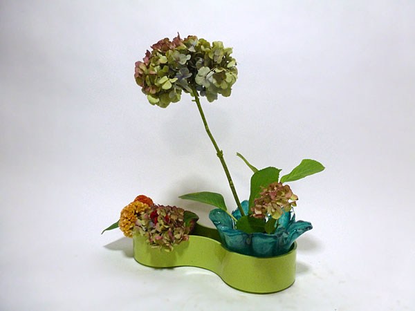 2015年9月24日木曜日、福島県郡山市・菅野草苑（かんのそうえん）教室で学ぶ円谷友子さんの作品