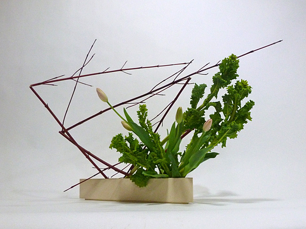 2016年2月25日木曜日、福島県郡山市・菅野草苑（かんのそうえん）教室で学ぶ大河原喜恵さんの作品