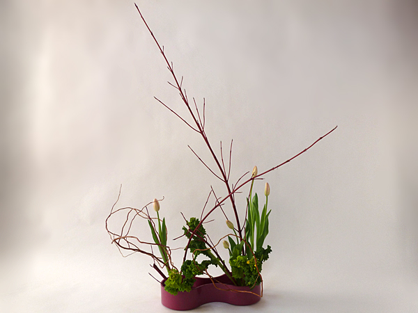 2016年2月17日水曜日、福島県郡山市・菅野草苑（かんのそうえん）教室で学ぶ本間草葵さんの作品