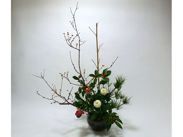 2016年1月5日火曜日、福島県郡山市・菅野草苑（かんのそうえん）教室で学ぶ遠山ハツ子さんの作品