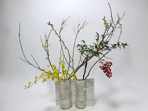 2016年1月21日木曜日、福島県郡山市・菅野草苑（かんのそうえん）教室で学ぶ遠山ハツ子さんの作品