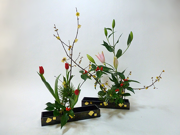 2016年1月4日月曜日、福島県郡山市・菅野草苑（かんのそうえん）教室で学ぶ石本草佳さんの作品