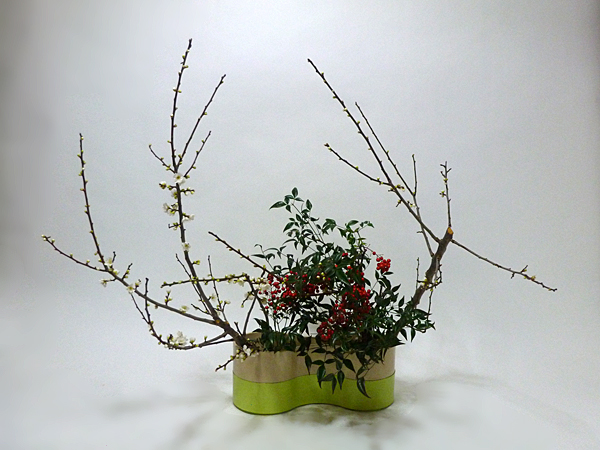 2016年1月25日月曜日、福島県郡山市・菅野草苑（かんのそうえん）教室で学ぶ石本草佳さんの作品