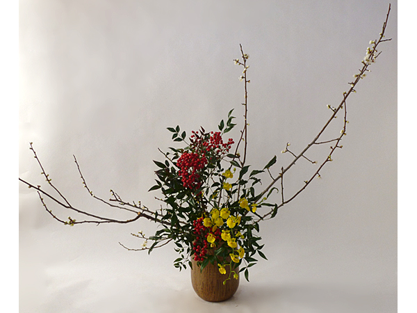 2016年1月19日火曜日、福島県郡山市・菅野草苑（かんのそうえん）教室で学ぶ本間草葵さんの作品