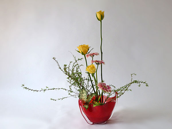 2016年3月31日木曜日、福島県郡山市・菅野草苑（かんのそうえん）教室で学ぶ秋元寛子さんの作品