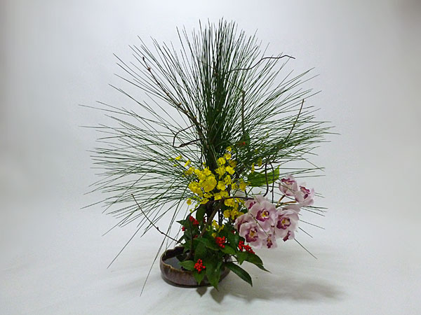 2017年1月6日金曜日、福島県郡山市・菅野草苑（かんのそうえん）教室で学ぶ根本流苑さんの作品
