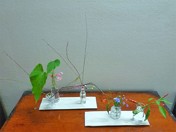 2017年10月12日木曜日、福島県郡山市・菅野草苑（かんのそうえん）教室で学ぶ石本草佳さんの作品