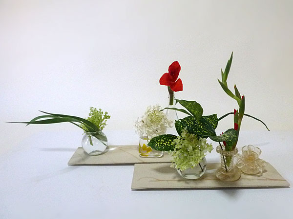 2017年9月5日火曜日、福島県郡山市・菅野草苑（かんのそうえん）教室で学ぶ石本草佳さんの作品