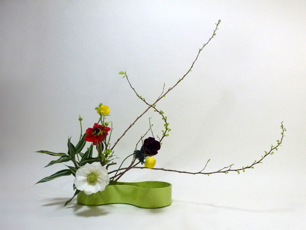 2019年3月25日月曜日、福島県郡山市・菅野草苑（かんのそうえん）教室で学ぶ大河原喜恵さんの作品